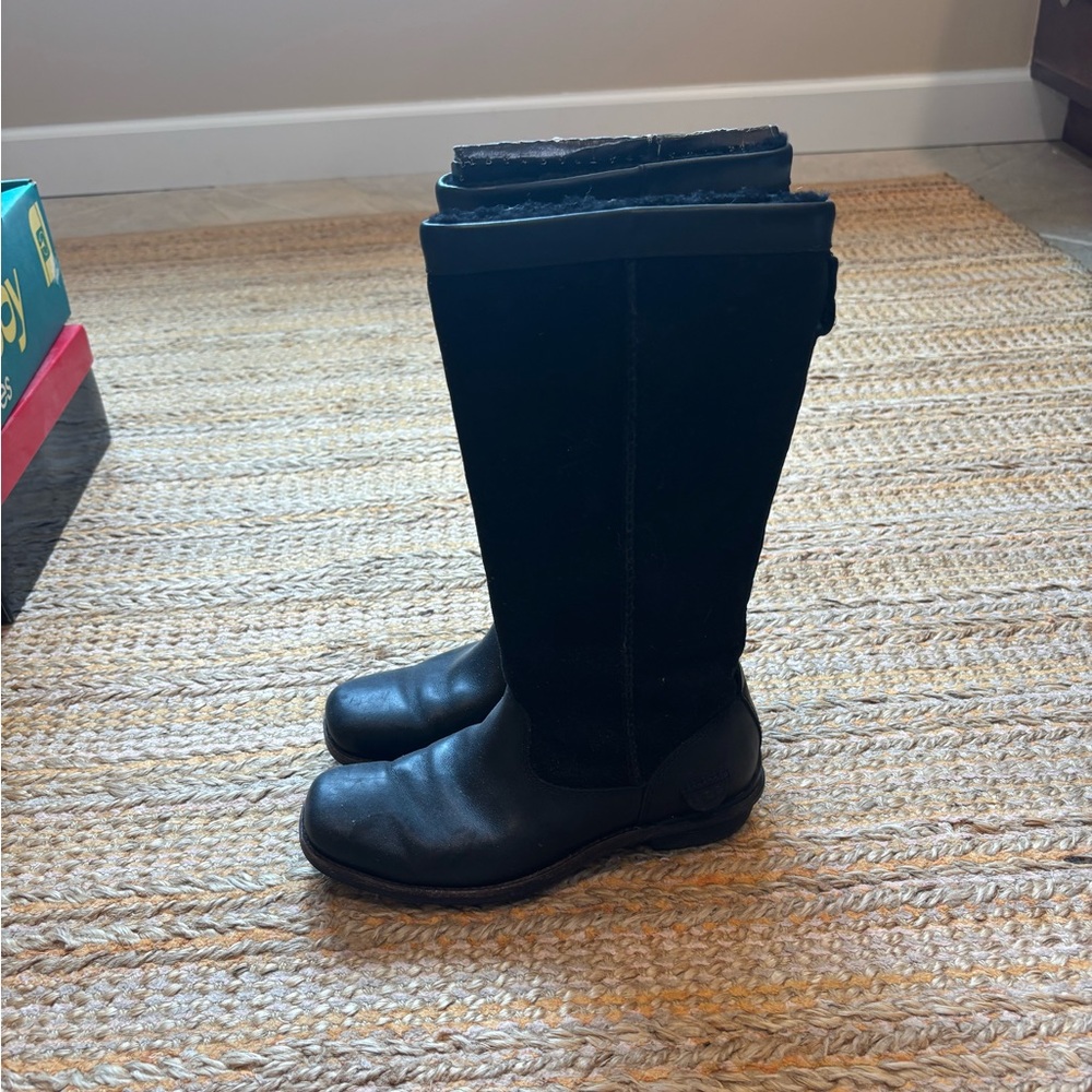 UGG Black Leather Boots